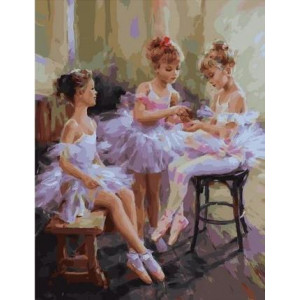 Картина по номерам "Юные балерины"