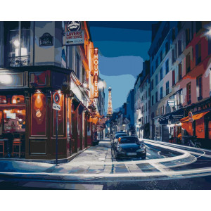 Картина по номерам "Паризька вулиця"