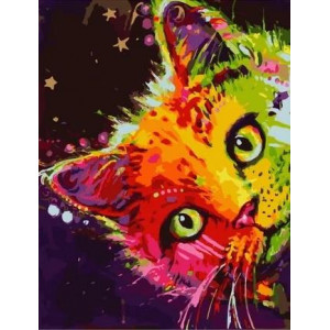 Картина по номерам "Звездный котик"