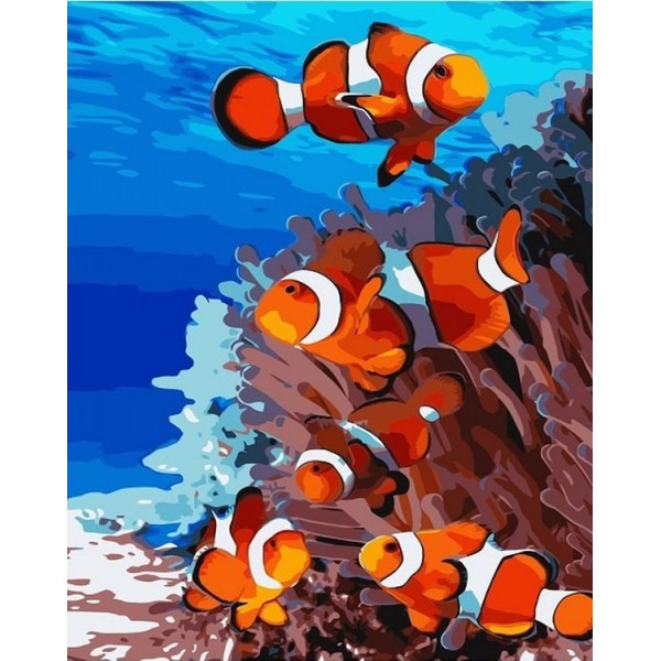 Картина по номерам "В подводном мире"