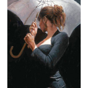 Картина по номерам "Девушка под зонтом"