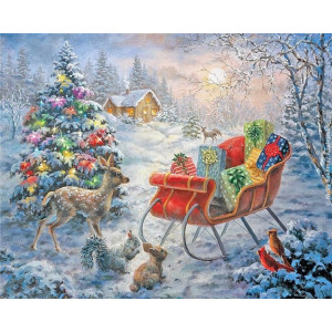 Картина по номерам "Сказочное Рождество"