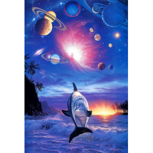 Картина по номерам "Космос та океан"