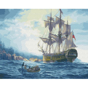 Картина по номерам "Британский корабль"