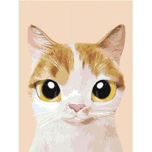 Картина по номерам "Кішечка Охра"