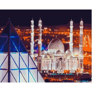 Картина по номерам "Мечеть Хазрет Султан"