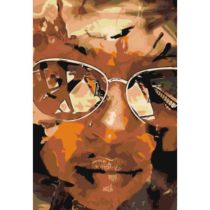 Картина по номерам "Обличчя дівчини в окулярах"