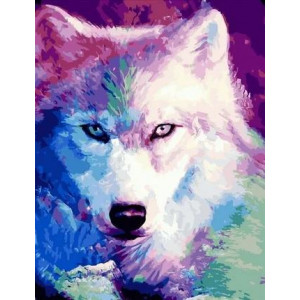 Картина по номерам "Красивый волк"