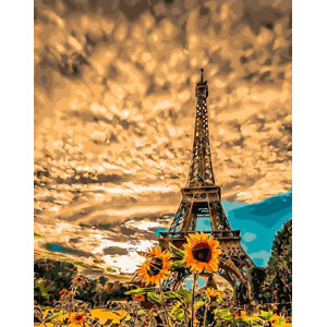 Картина по номерам "Хмарний Париж"