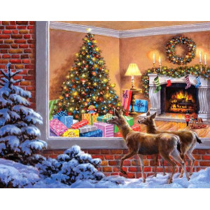 Картина по номерам "Різдвяний вечір"