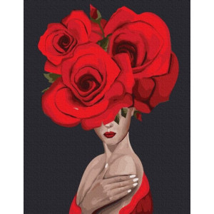 Картина по номерам "Королева роз"