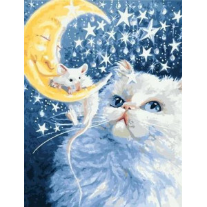 Картина по номерам "Волшебные сны кота"