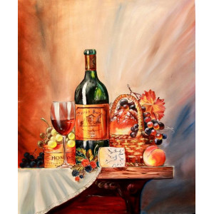 Картина по номерам "Натюрморт с вином"