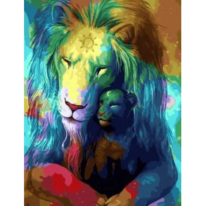 Картина по номерам "Небесні леви"