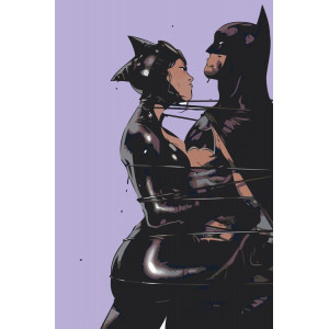 Картина по номерам "Бетмен и женщина-кошка"