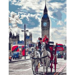 Картина по номерам "Конные экскурсии по Лондону"