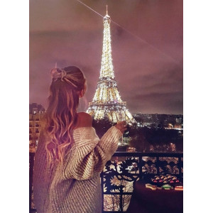 Картина по номерам "Ночь в Париже"