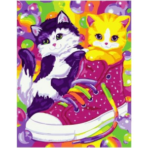 Картина по номерам "Котята и кеды"