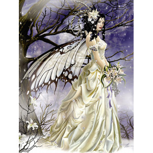 Картина по номерам "Зимняя фея"