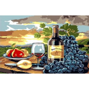Картина по номерам "Виноградный натюрморт"