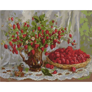 Картина по номерам "Лесные ягоды"