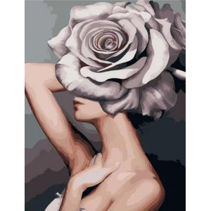 Картина по номерам "Пепельная роза"
