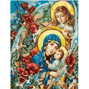 Картина по номерам "Дева Мария с младенцем"
