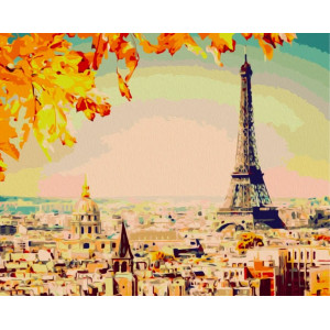 Картина по номерам "Осінній Париж"