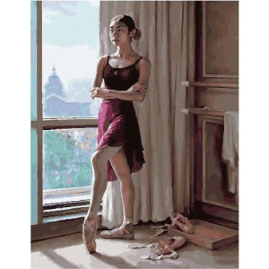 Картина по номерам "Балерина у окна"