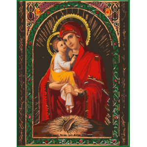 Картина по номерам "Почаївська ікона Божої Матері"