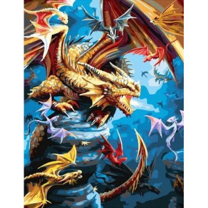 Картина по номерам "Дракона царство"