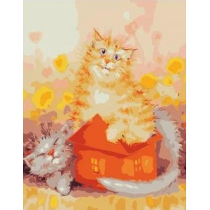 Картина по номерам "Кошкин дом"