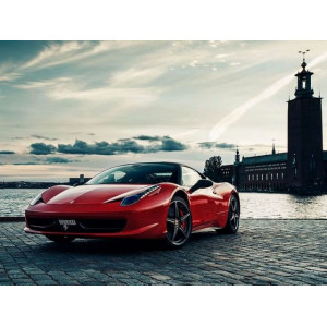 Картина по номерам "Красный Ferrari"