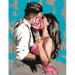 Картина по номерам "Сладкий поцелуй"