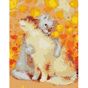 Картина по номерам "Котячі обійми"