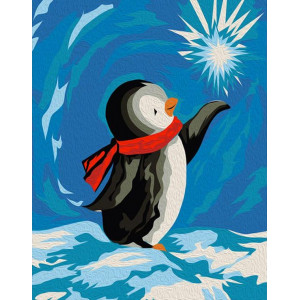 Картина по номерам "Пингвин"