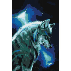 Картина по номерам "Волк-одиночка"