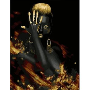Картина по номерам "Огненная женщина"