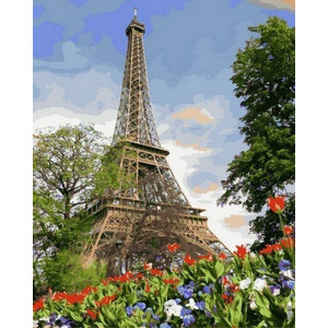 Картина по номерам "Квіти весняного Парижа"