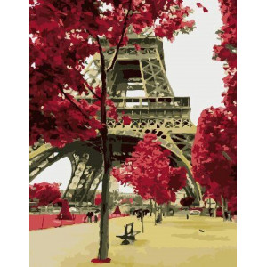 Картина по номерам "Цвет Парижа"