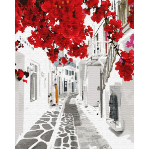 Картина по номерам "Квітуча Греція"