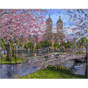 Картина по номерам "Весна в парке"