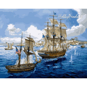 Картина по номерам "Морское сражение"