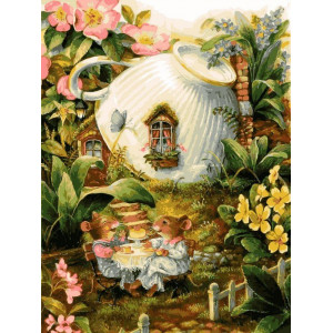 Картина по номерам "Мышиный домик"