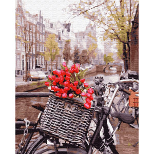 Картина по номерам "Доставка тюльпанов в Амстердаме"