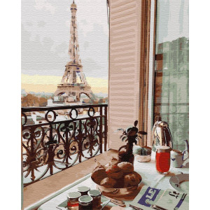 Картина по номерам "Десерт в Париже"