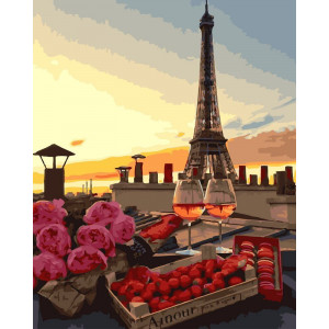 Картина по номерам "На крыше Парижа"
