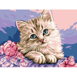 Картина по номерам "Милый котик"