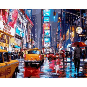Картина по номерам "Таймс-сквер Нью-Йорк"