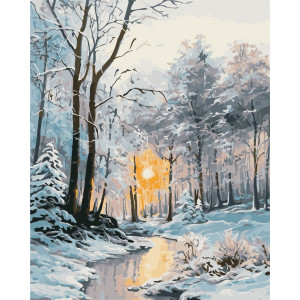 Картина по номерам "Зимовий ліс"